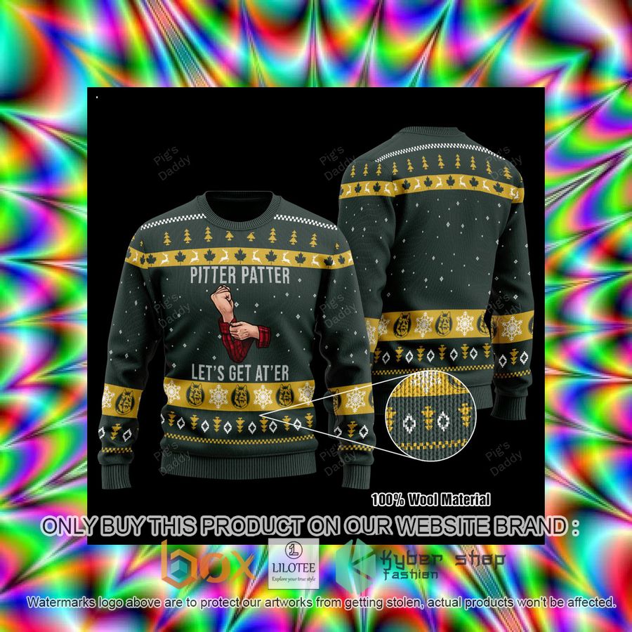 Pitter Patter Lets Get At Er Moss Green Wool Sweater 3 pitter patter lets get at er moss green wool sweater 3 46983