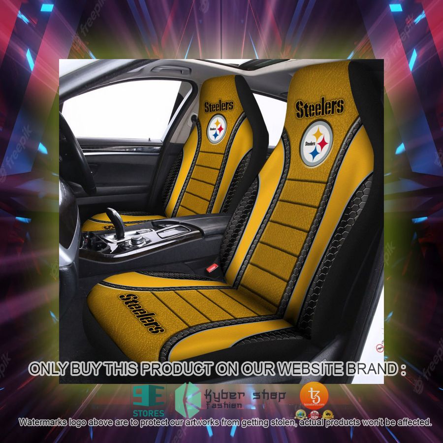 pittsburgh steelers yellow car seat covers 2 31271