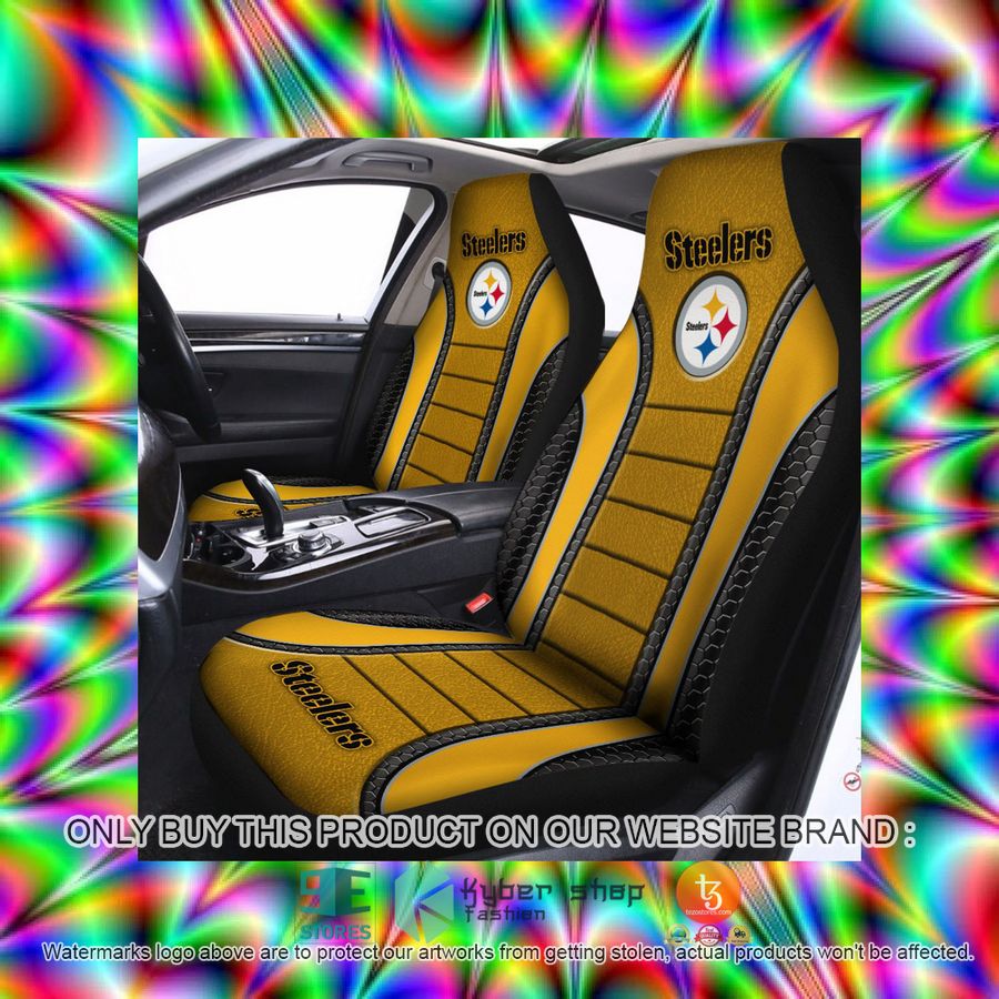 HOT Pittsburgh Steelers Yellow Car Seat Covers 3 pittsburgh steelers yellow car seat covers 3 86439