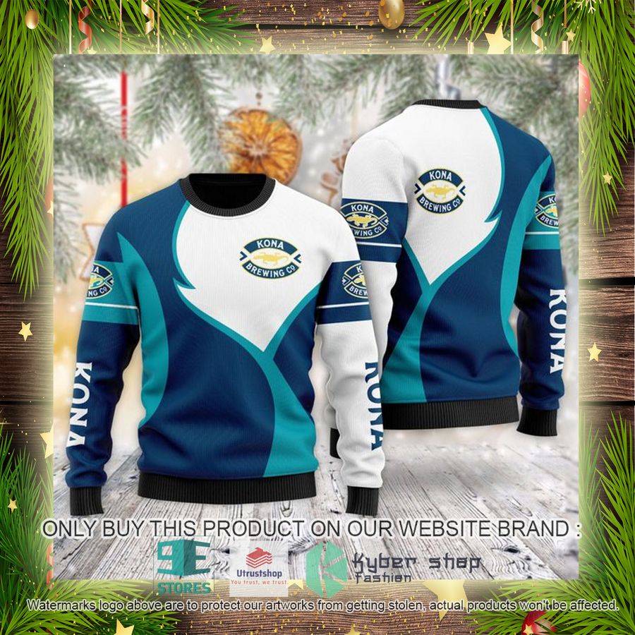 NEW Plain Multicolor Textured Kona Brewing Christmas Ugly Sweater 4 plain multicolor textured kona brewing ugly christmas sweater 4 31514