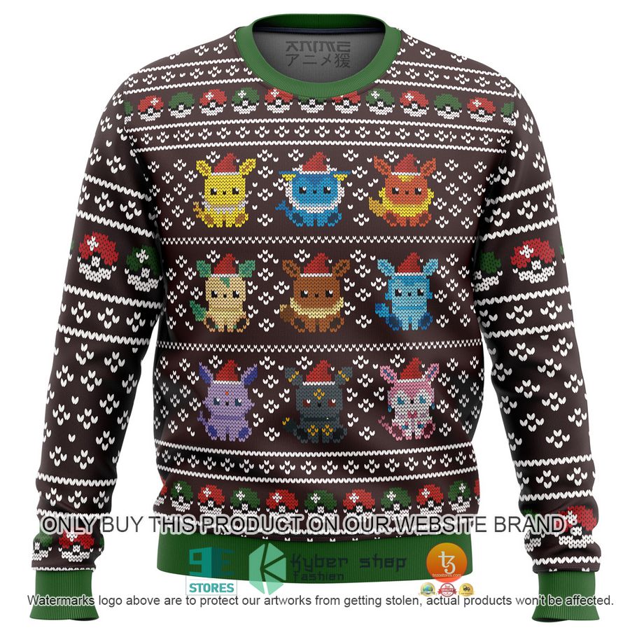 pokemon eeveelution knitted wool sweater 1 46763