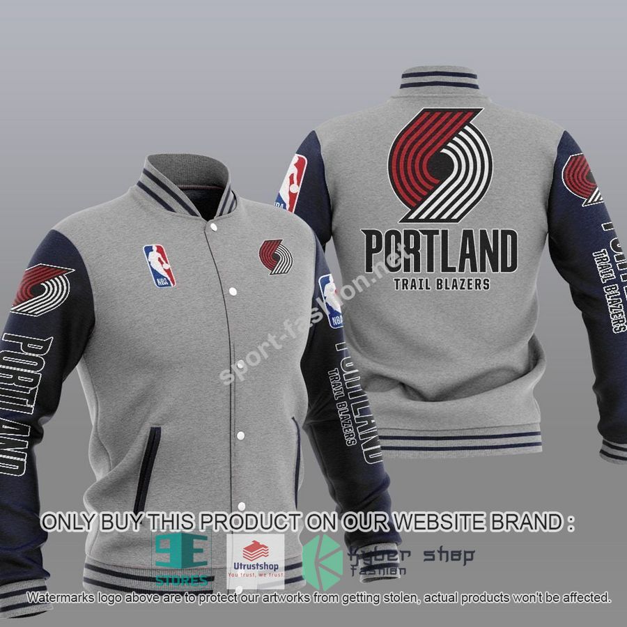 portland trail blazers nba baseball jacket 2 79459
