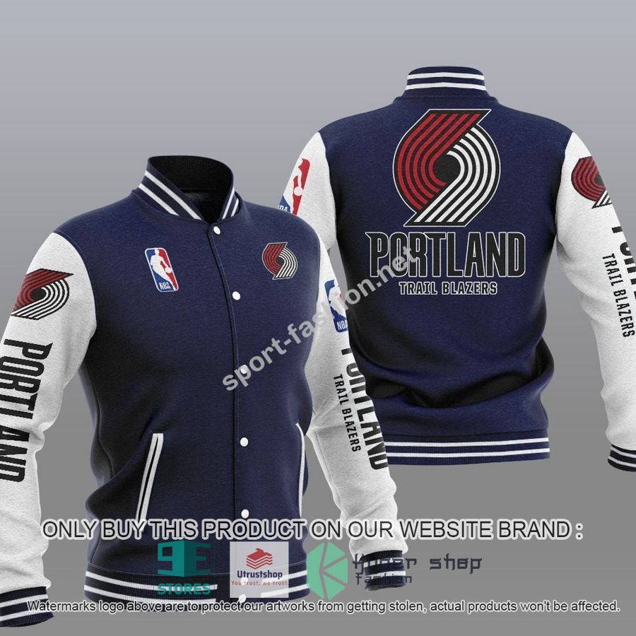 NEW Portland Trail Blazers Varsity Jacket 3 portland trail blazers nba baseball jacket 3 72547