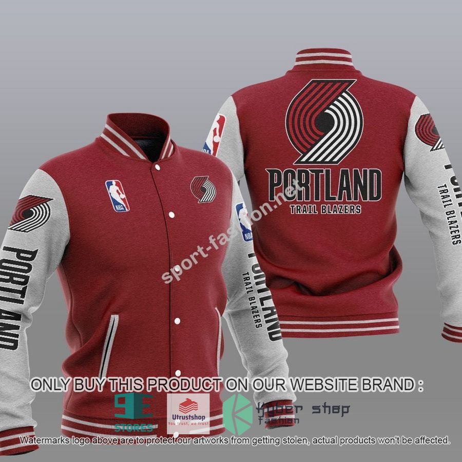 NEW Portland Trail Blazers Varsity Jacket 6 portland trail blazers nba baseball jacket 6 73723