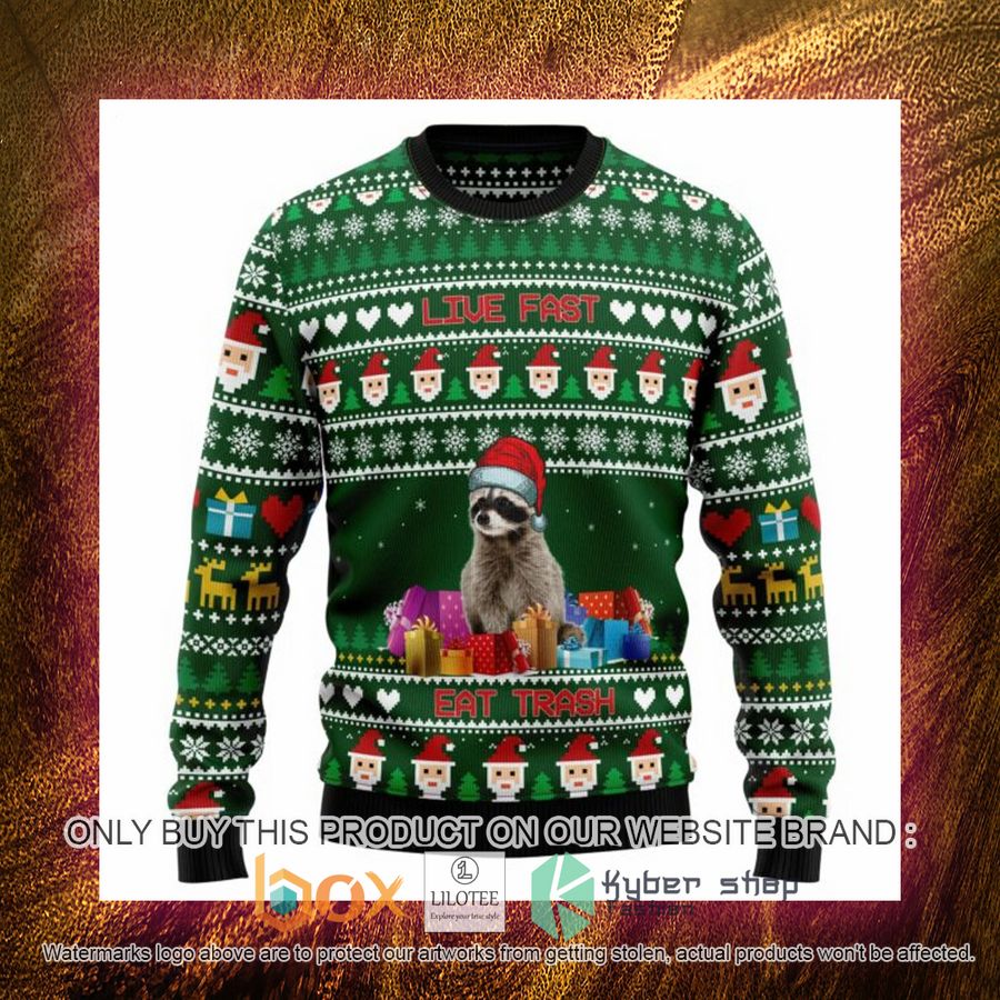 Raccoon Eat Trash Christmas T239 Ugl Ugly Christmas Sweatshirt 4 raccoon eat trash christmas t239 ugl ugly christmas sweatshirt 4 39787
