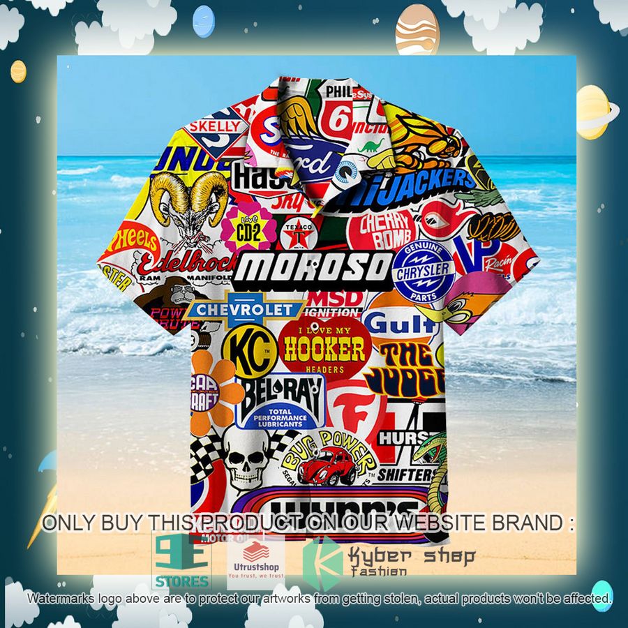 NEW Racing Car Labeling colorful Hawaii Shirt 2 racing car labeling colorful hawaiian shirt 2 95339