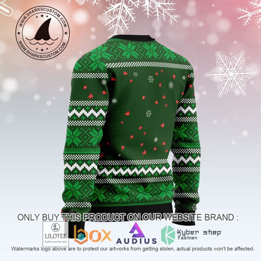 rain with love black cat ugly christmas sweater 2 92358