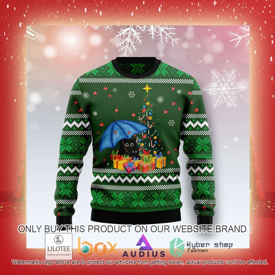 Rain With Love Black Cat Ugly Christmas Sweater 7 rain with love black cat ugly christmas sweater 7 42814
