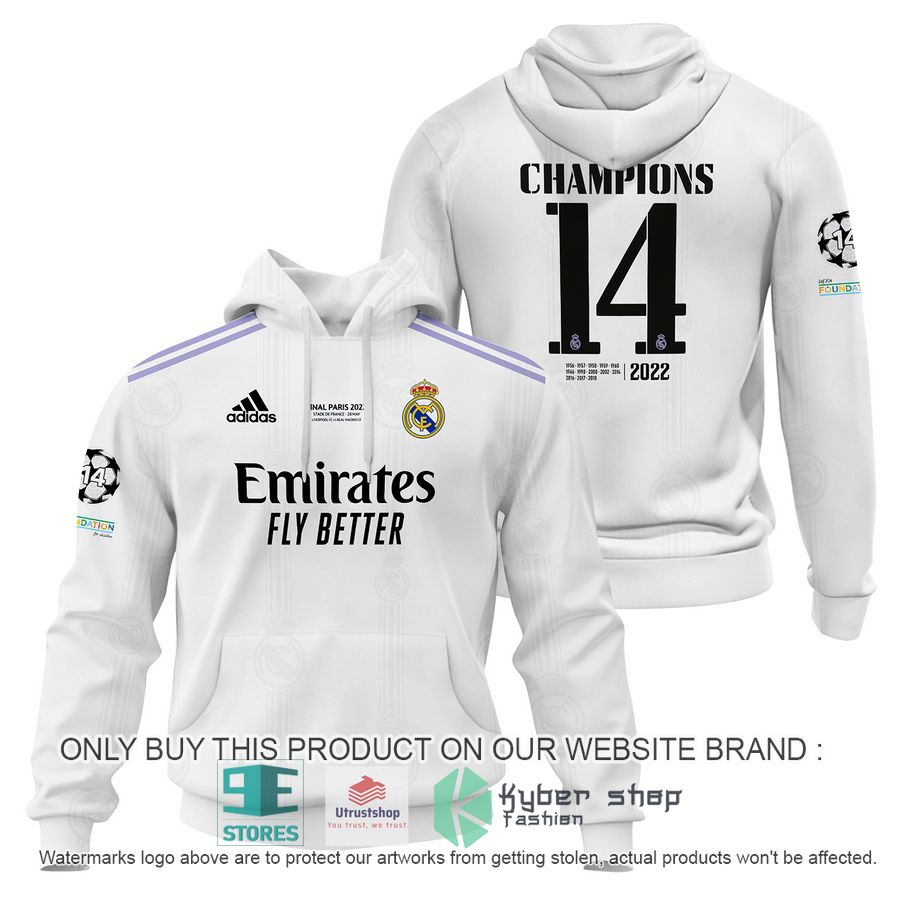 NEW Real Madrid FC Champions 14 white Hoodie, Shirt 1 real madrid fc champions 14 white shirt hoodie 1 26289