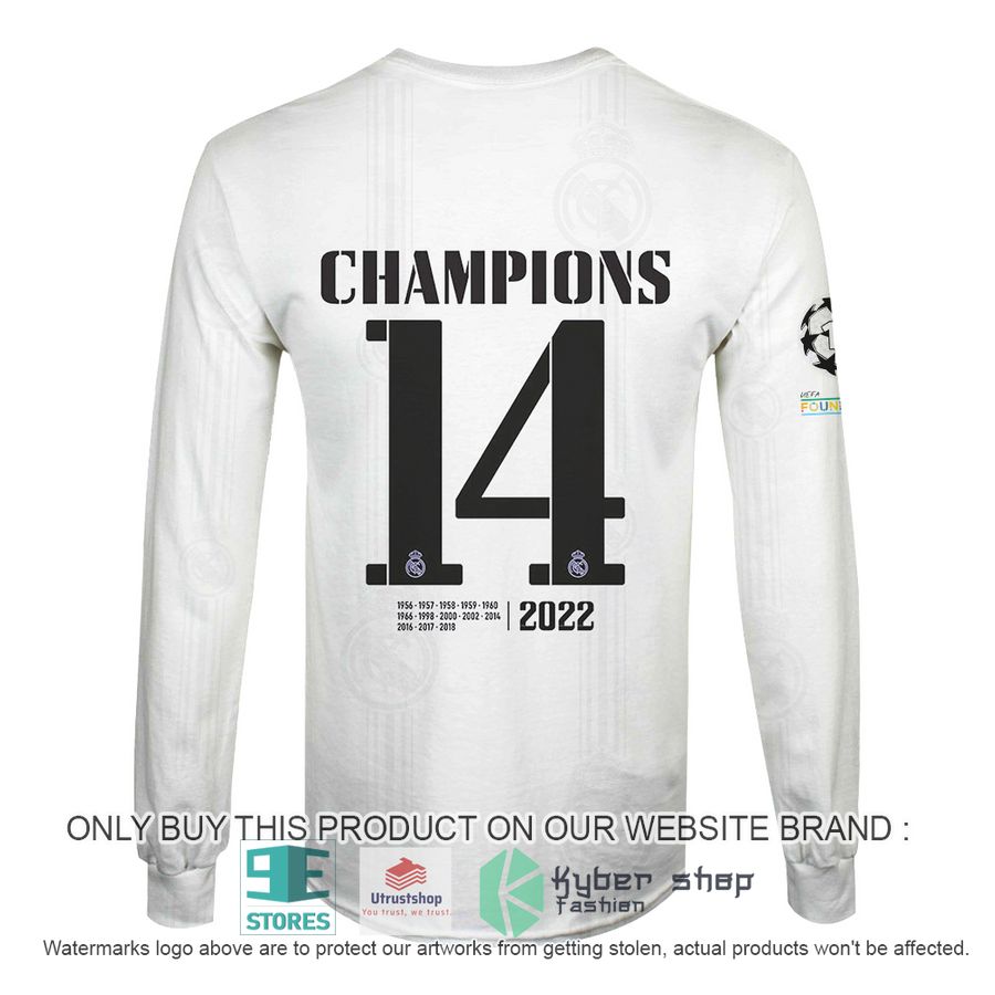 NEW Real Madrid FC Champions 14 white Hoodie, Shirt 6 real madrid fc champions 14 white shirt hoodie 6 64212