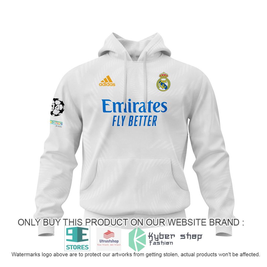 NEW Real Madrid FC Champions Of Europe 22 white Hoodie, Shirt 2 real madrid fc champions of europe 22 white shirt hoodie 2 85248