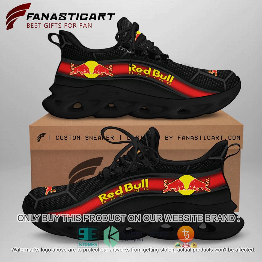 HOT Red Bull F1 Red Black Clunky Max Soul Shoes 8 red bull f1 red black clunky max soul shoes 1 61711
