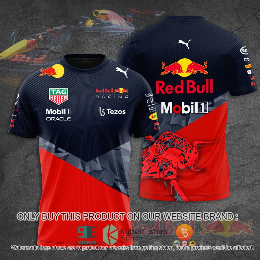 red bull mobil 1 tezos navy red 3d t shirt 1 8411