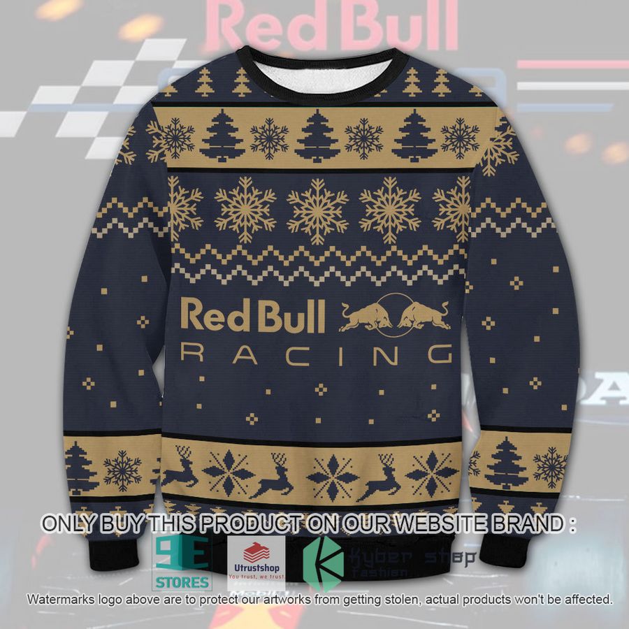 red bull racing blue ugly christmas sweater 1 93186