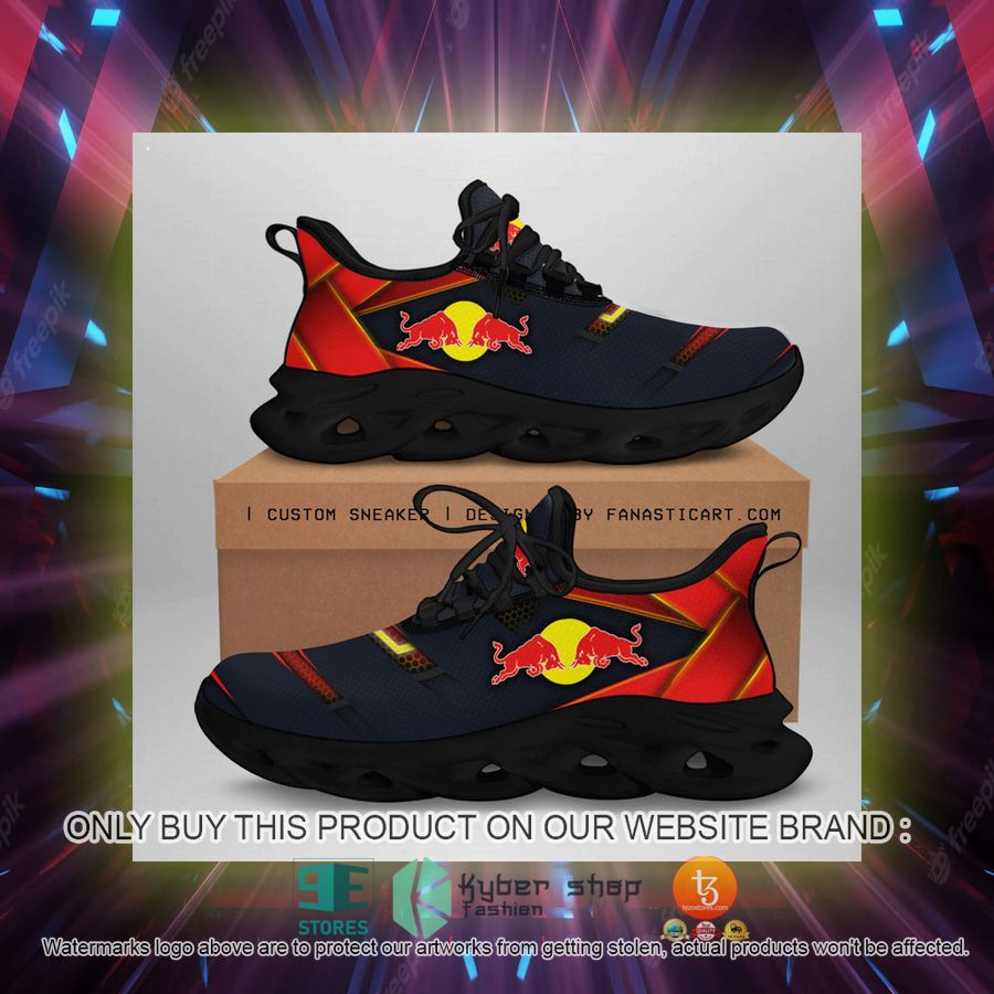 HOT Red Bull Racing Formula One Team Black Red Gold Clunky Max Soul Shoes 2 red bull racing formula one team black red gold clunky max soul shoes 2 90149