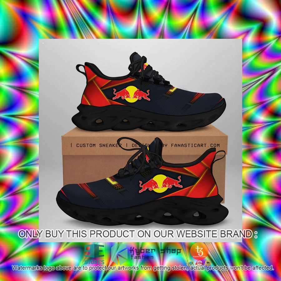 HOT Red Bull Racing Formula One Team Black Red Gold Clunky Max Soul Shoes 3 red bull racing formula one team black red gold clunky max soul shoes 3 17269