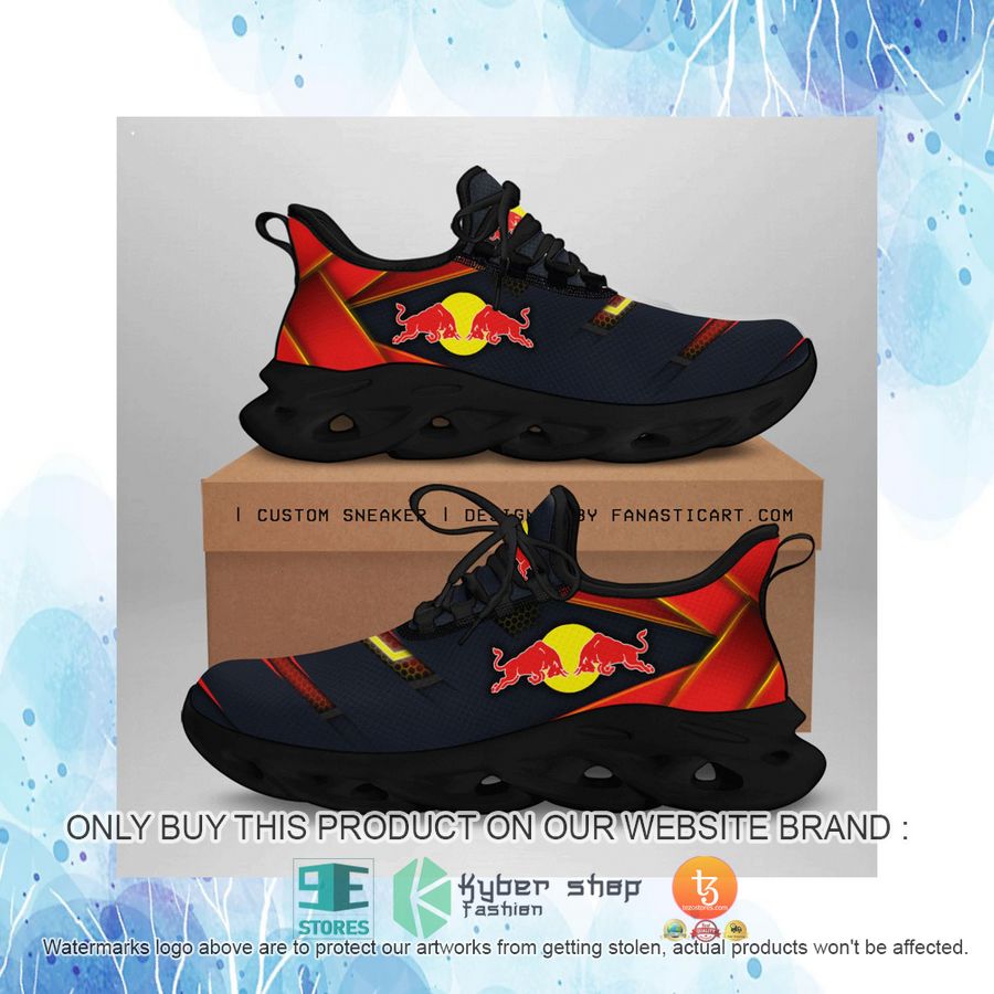HOT Red Bull Racing Formula One Team Black Red Gold Clunky Max Soul Shoes 4 red bull racing formula one team black red gold clunky max soul shoes 4 74592