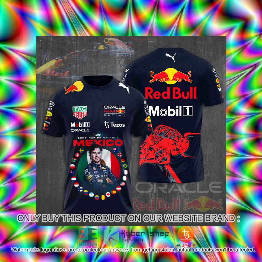 HOT Red Bull Racing Mexico Tezos Navy 3D T-Shirt 3 red bull racing mexico tezos navy 3d t shirt 3 22733