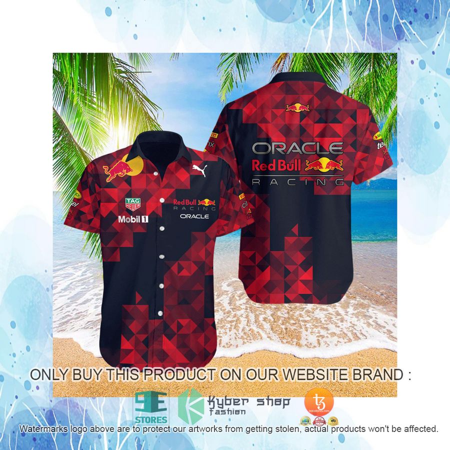 HOT Red Bull Racing Mirror Illusion Black Red Hawaiian Shirt 4 red bull racing mirror illusion black red hawaiian shirt 4 38815
