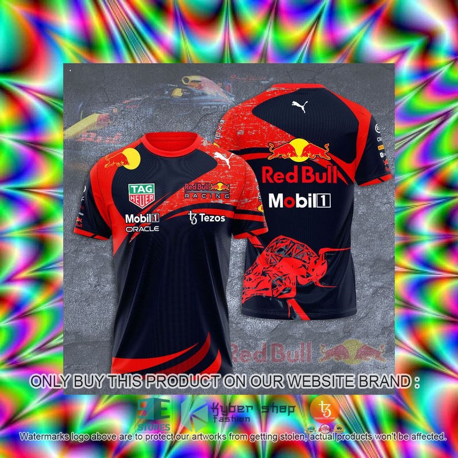 HOT Red Bull Racing Tezos Mobil 1 Oracle Red 3D T-Shirt 3 red bull racing tezos mobil 1 oracle red 3d t shirt 3 92540