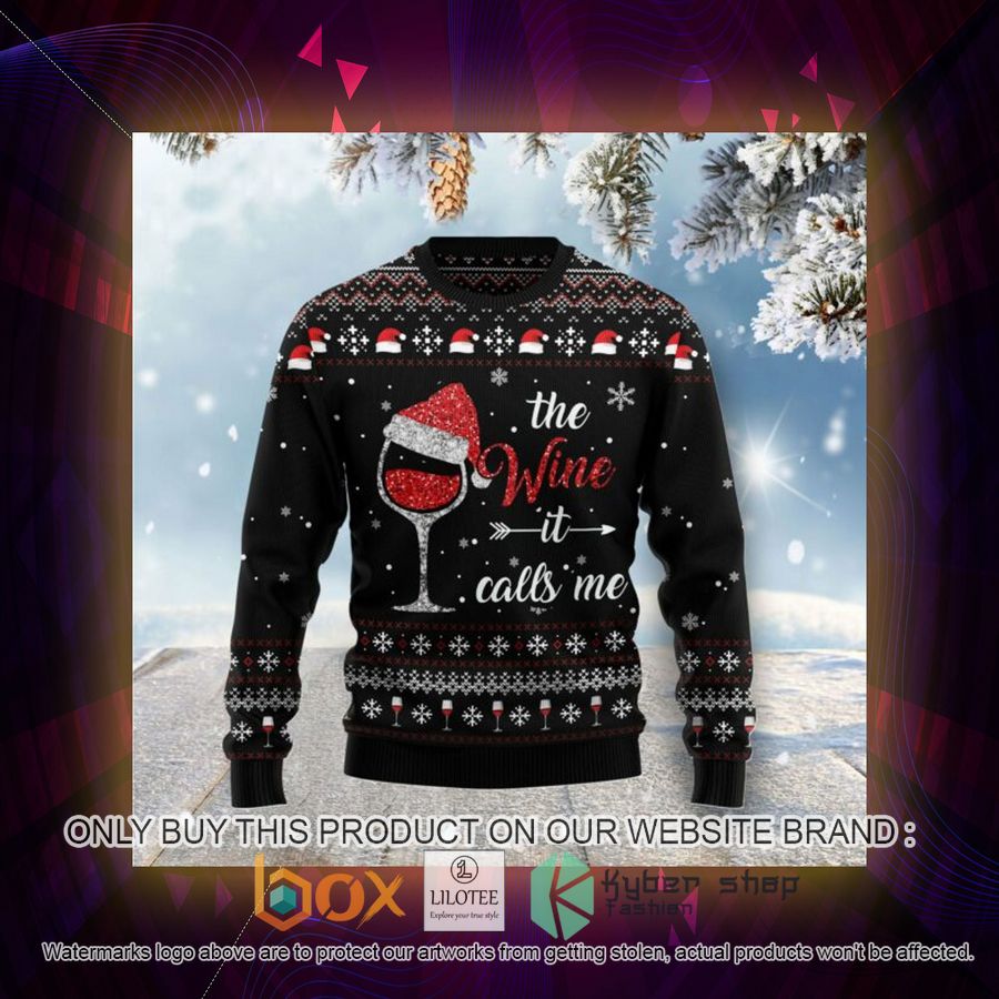 Red Wine It Calls Me Ugly Christmas Sweatshirt 3 red wine it calls me ugly christmas sweatshirt 3 34039