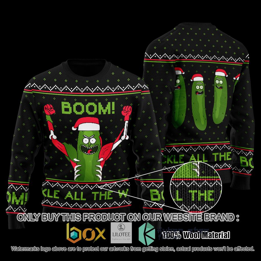 rick and morty boom wool sweater 1 12685