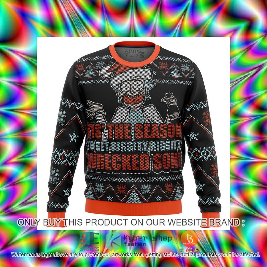 HOT Rick And Morty Tis The Season Ugly Christmas Sweater 3 rick and morty tis the season knitted wool sweater 3 9806