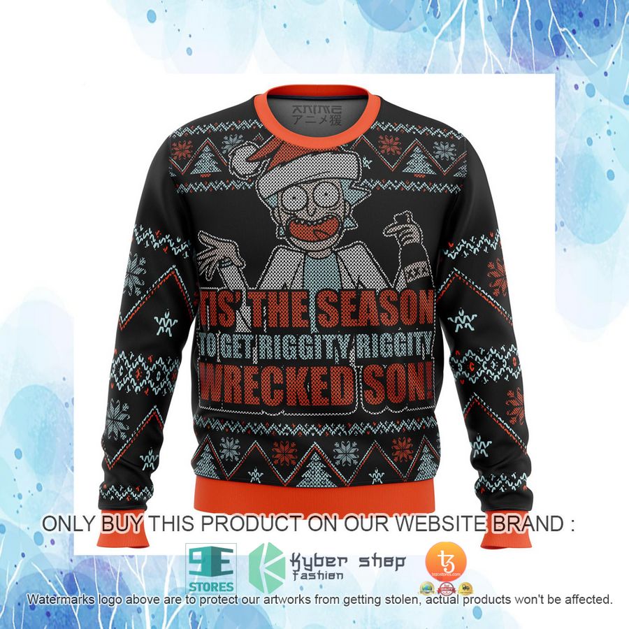 HOT Rick And Morty Tis The Season Ugly Christmas Sweater 4 rick and morty tis the season knitted wool sweater 4 77106