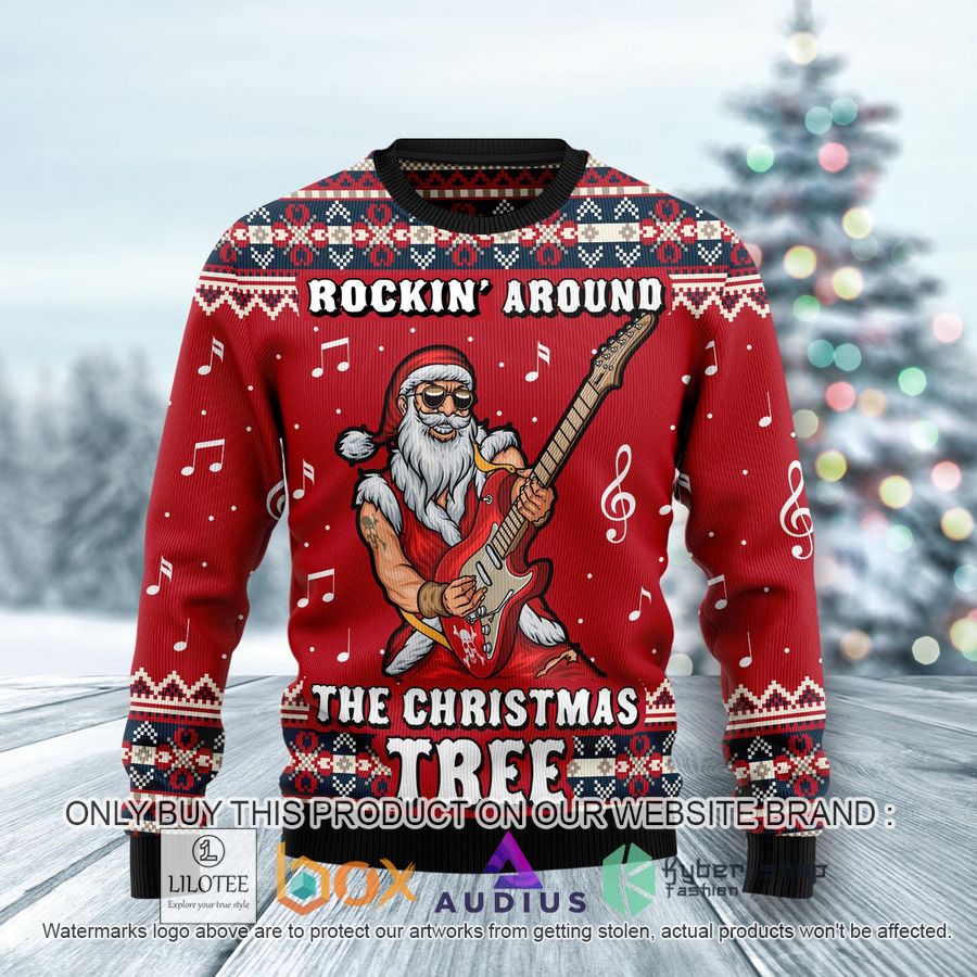 rockin around the christmas tree ugly christmas sweater 1 97200