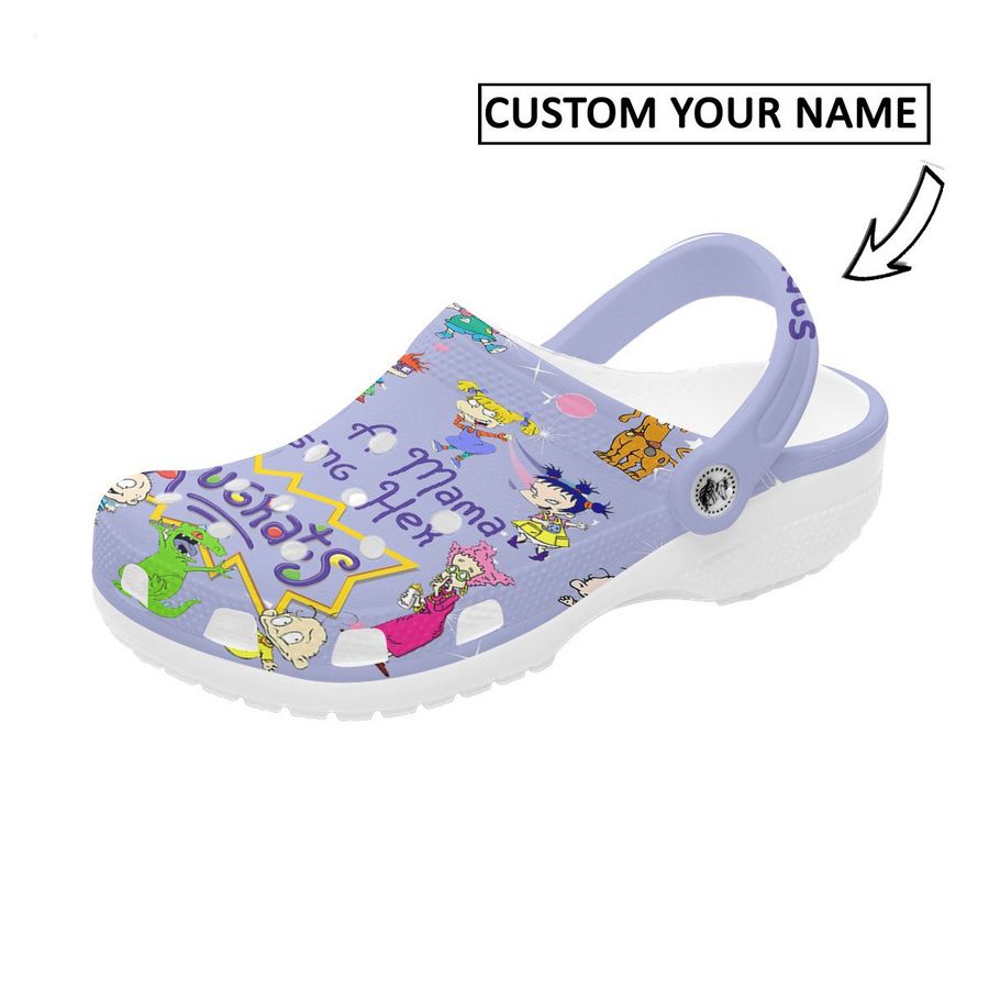 HOT Personalized Rugrats Just A Mama Raising Her Rugrat Crocband Shoes 5 rugrats just a mama raising her rugrat crocband shoes 4