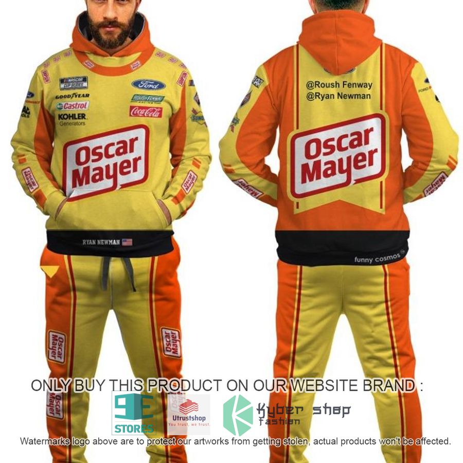 NEW Ryan Newman Nascar 2022 yellow Sweatpants, Hoodie 7 ryan newman nascar 2022 yellow hoodie pants 1 32172