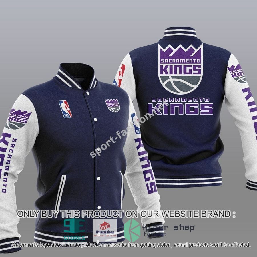 NEW Sacramento Kings Varsity Jacket 3 sacramento kings nba baseball jacket 3 18449