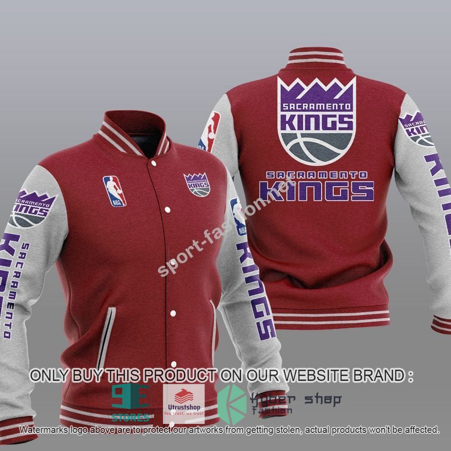 NEW Sacramento Kings Varsity Jacket 6 sacramento kings nba baseball jacket 6 22417