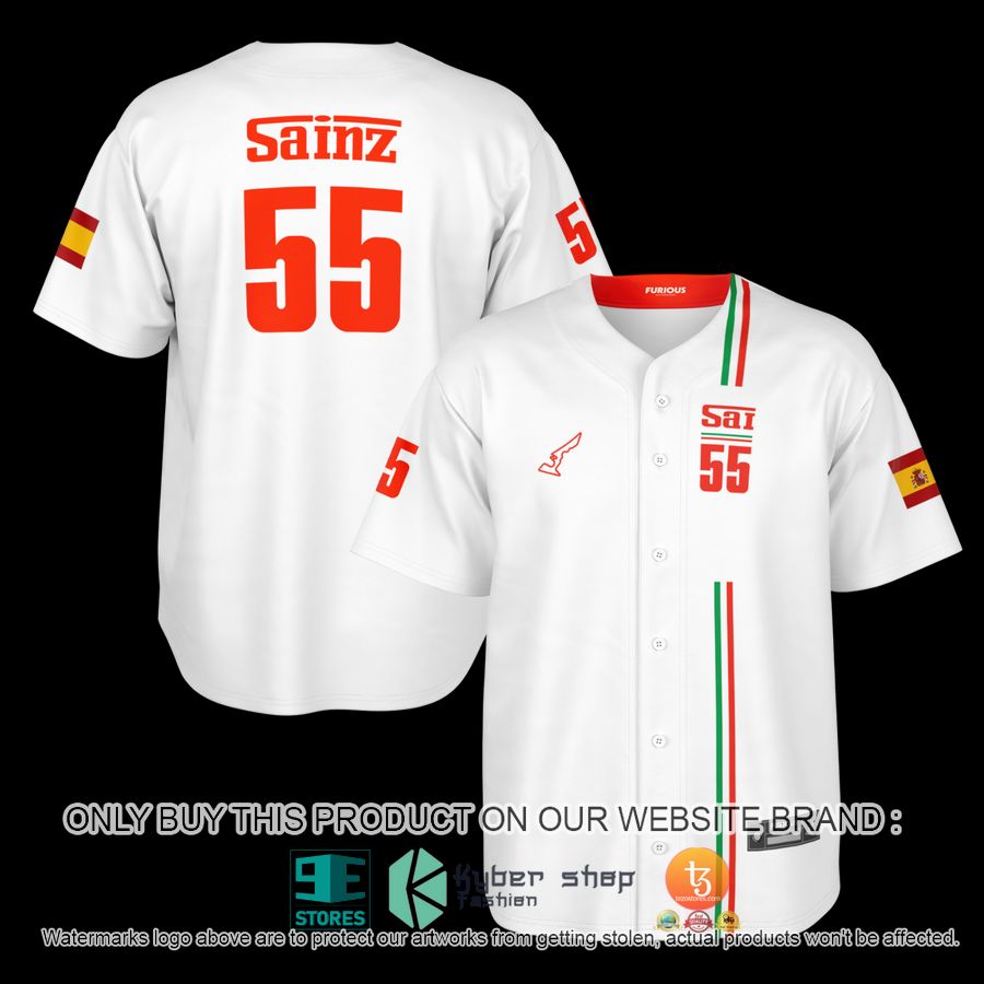 sainz 55 baseball jersey 1 77121