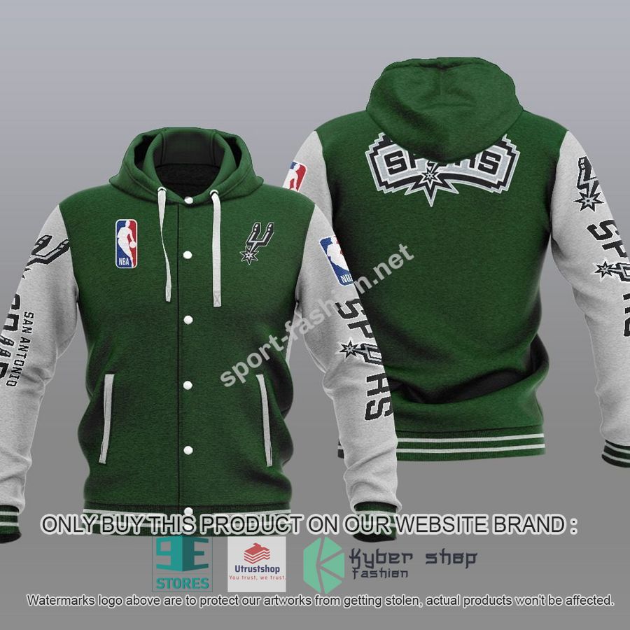 NEW San Antonio Spurs Varsity Hoodie Jacket 5 san antonio spurs nba baseball hoodie jacket 5 26259