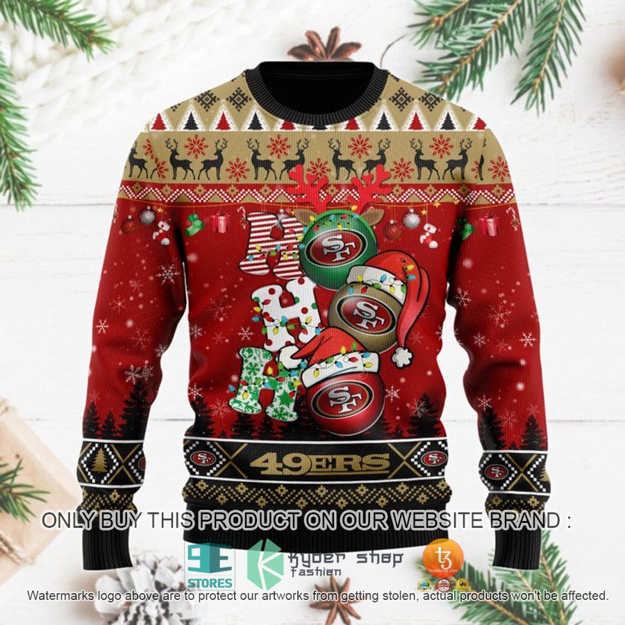 HOT San Francisco 49ers Christmas Decor NFL Sweater 9 san francisco 49ers christmas decor nfl ugly christmas sweater 1 86999
