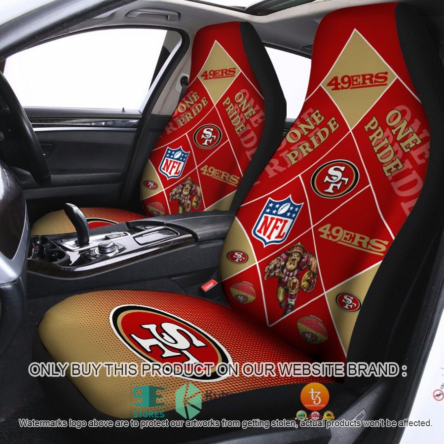san francisco 49ers one pride car seat covers 1 72640