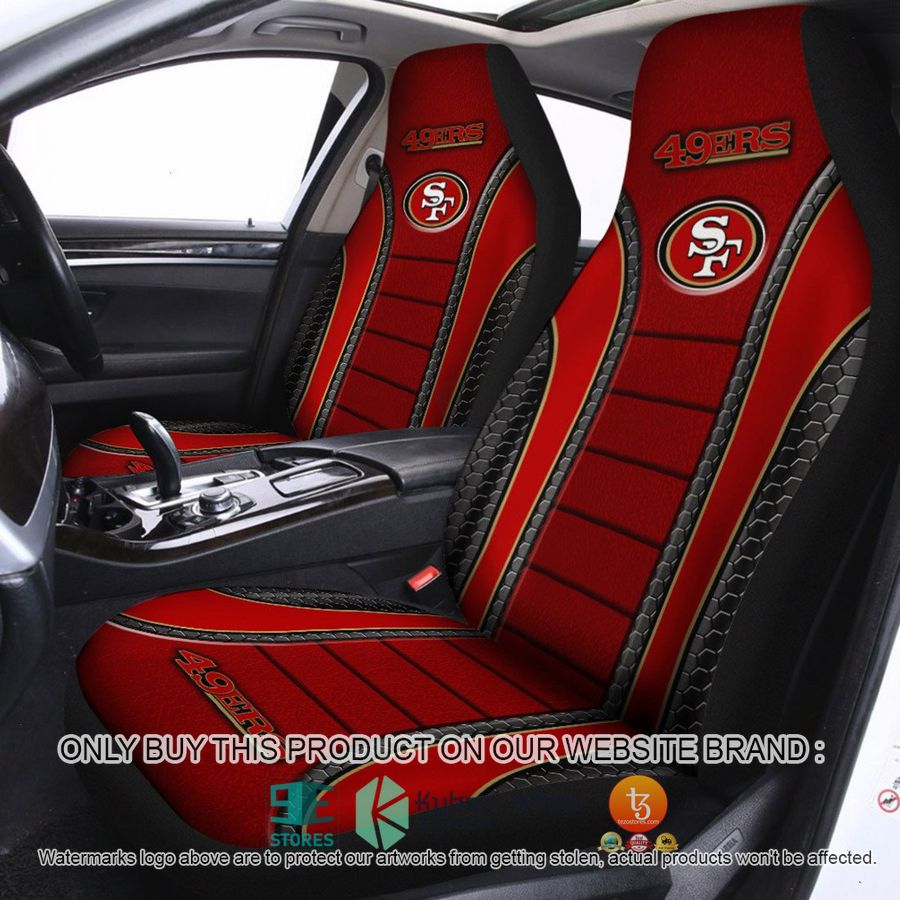 san francisco 49ers red car seat covers 1 6761