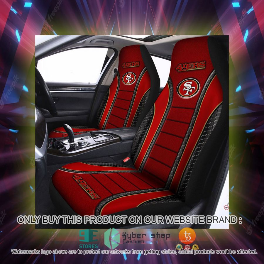san francisco 49ers red car seat covers 2 8421