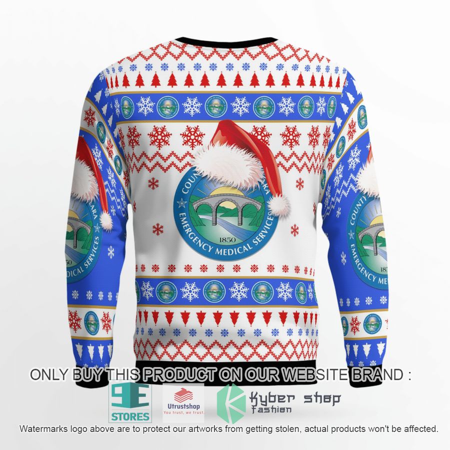 NEW San Jose California Santa Clara County EMS Christmas Sweater 3 san jose california santa clara county ems christmas sweater 3 2428