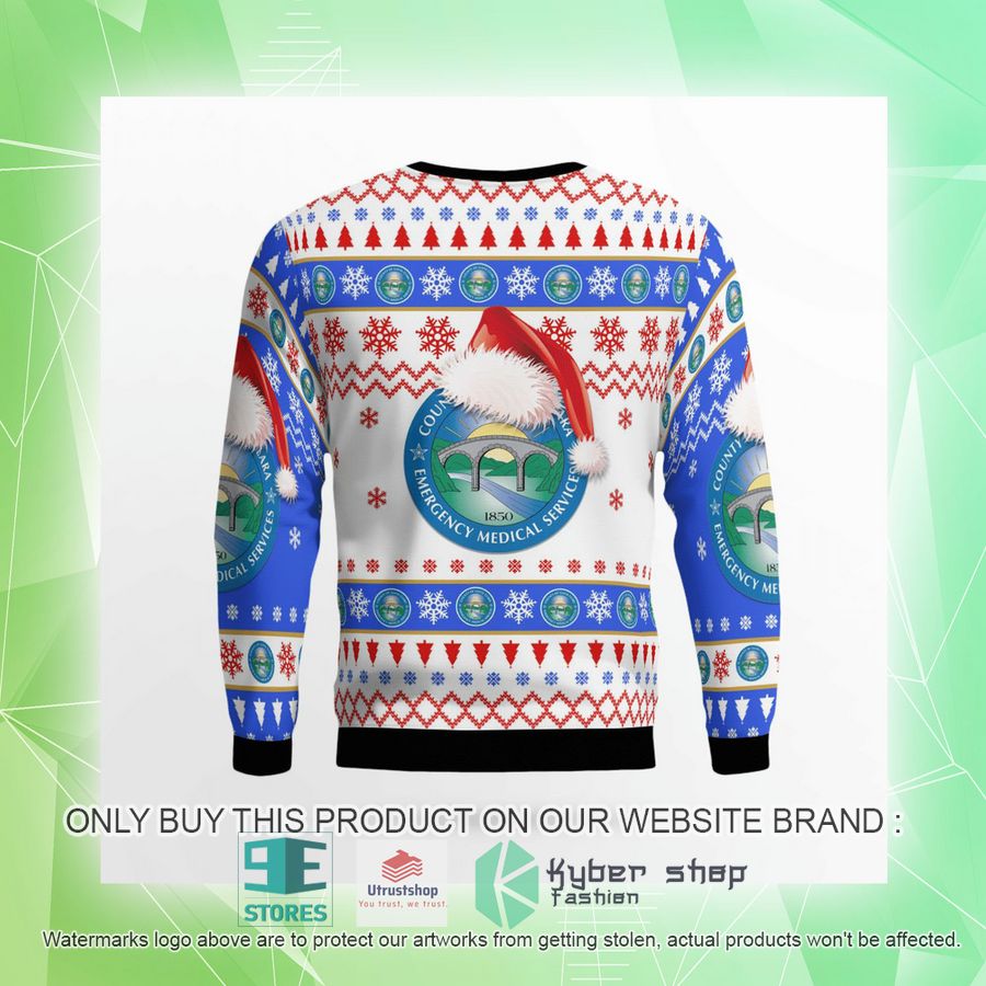 NEW San Jose California Santa Clara County EMS Christmas Sweater 9 san jose california santa clara county ems christmas sweater 9 73179