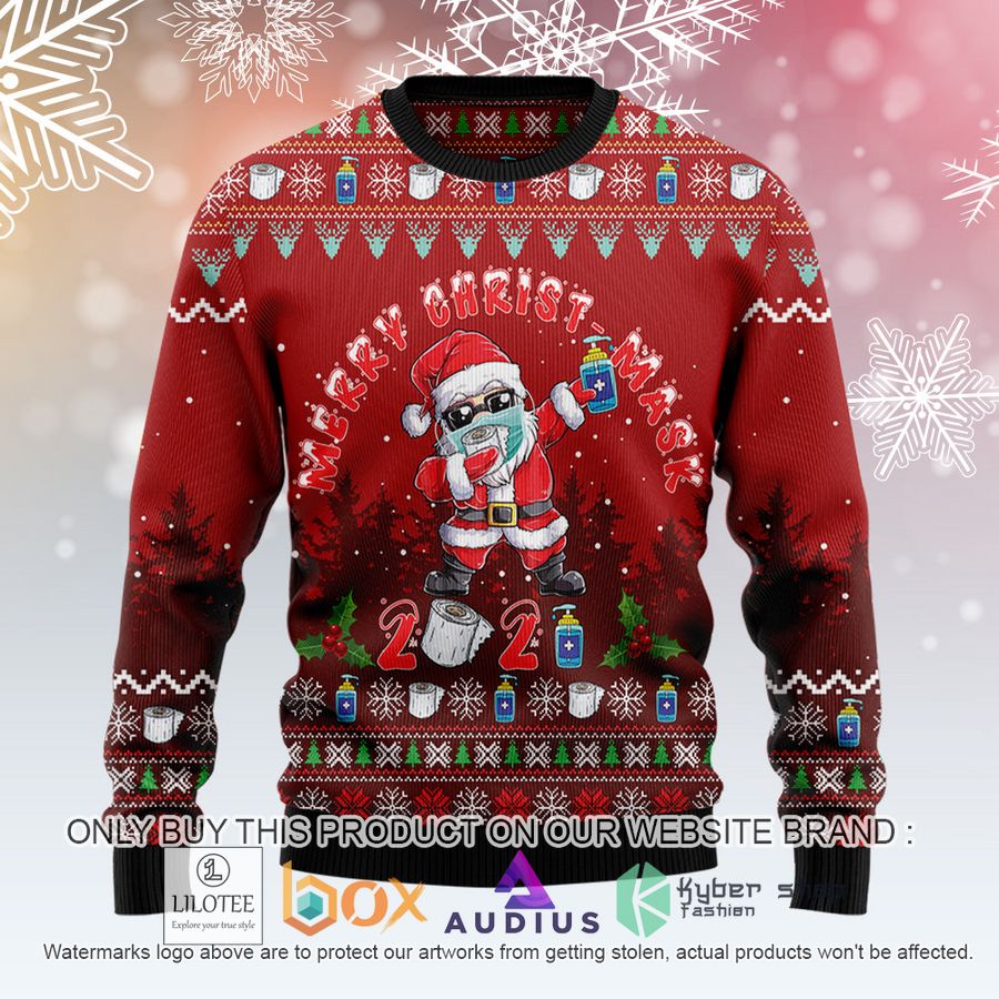 santa christmas santa dabbin ugly christmas sweater 1 52423