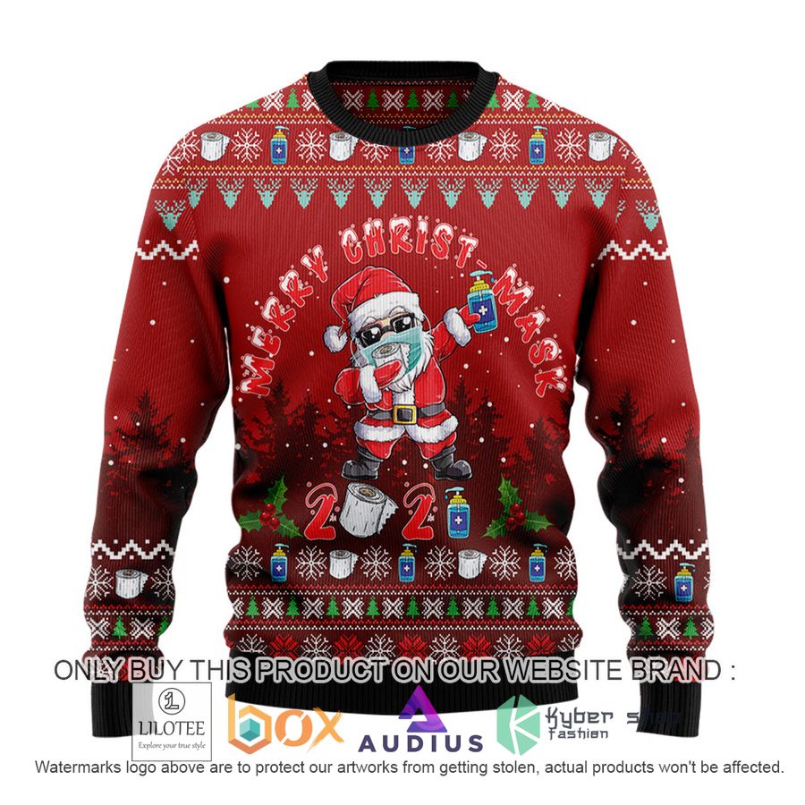 santa christmas santa dabbin ugly christmas sweater 2 59299