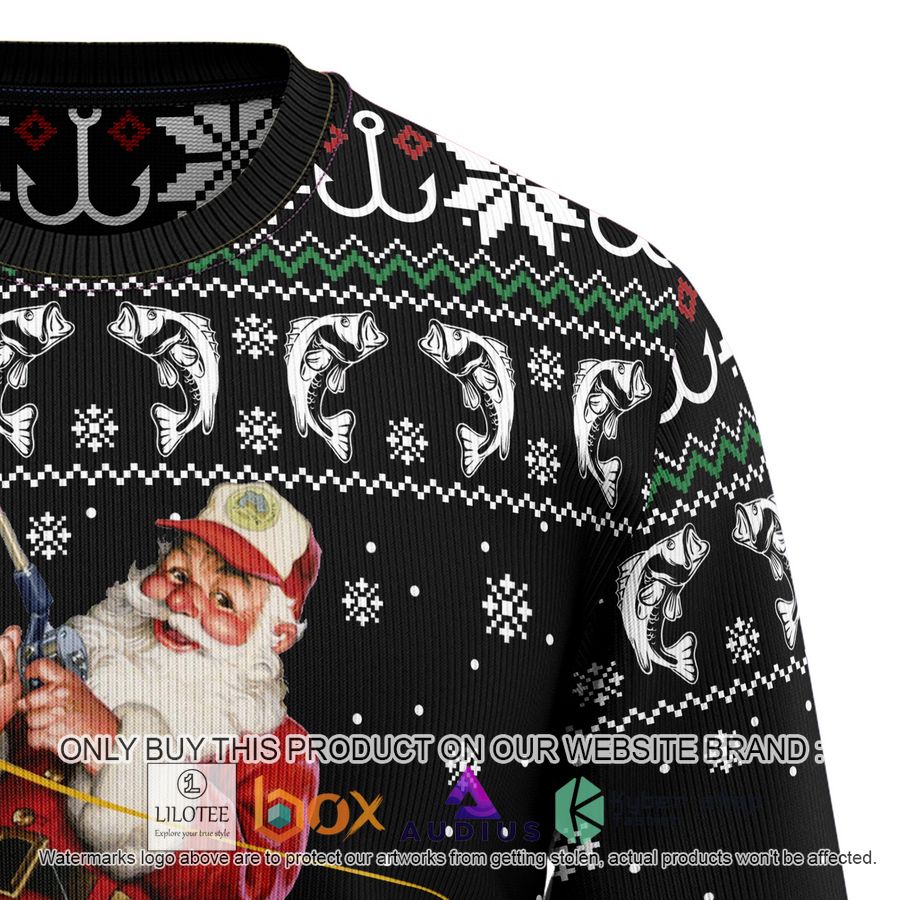 Santa Claus Fishing Ugly Christmas Sweater 3 santa claus fishing ugly christmas sweater 3 63103
