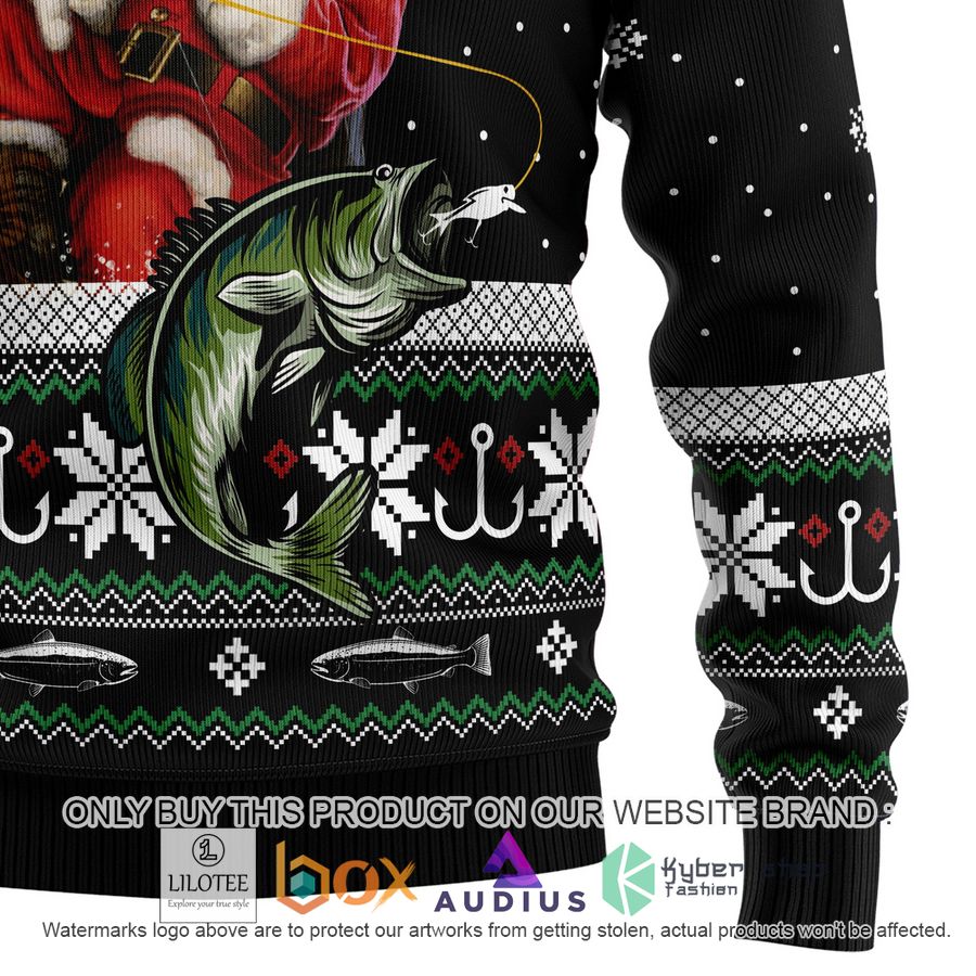 Santa Claus Fishing Ugly Christmas Sweater 4 santa claus fishing ugly christmas sweater 4 96809