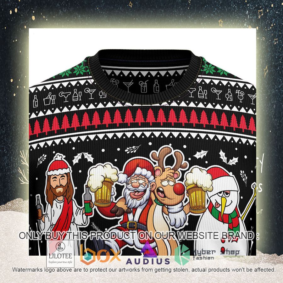 Santa Claus Jesus Friend Ugly Christmas Sweater 11 santa claus jesus friend ugly christmas sweater 11 64168