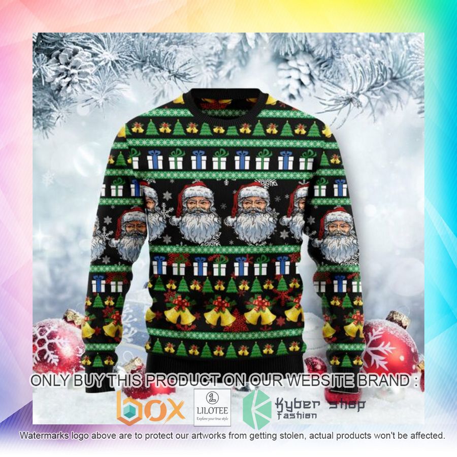 santa claus jingle bell ugly christmas sweatshirt 2 36895