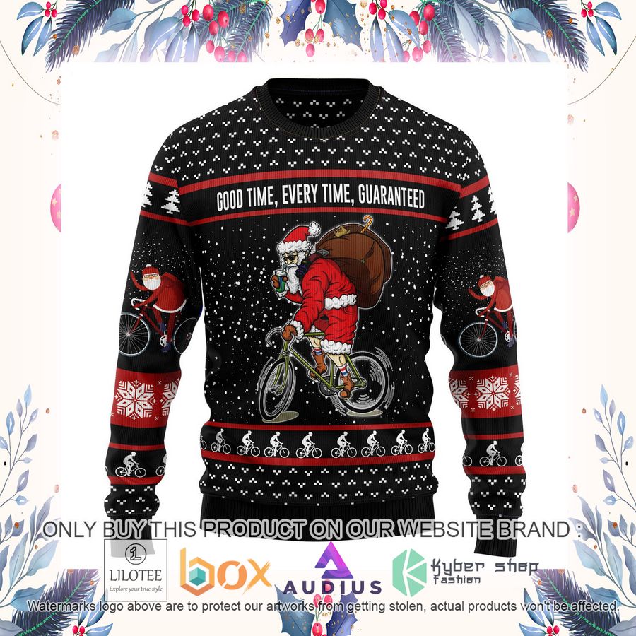 Santa Claus Love Biking Ugly Christmas Sweater 16 santa claus love biking ugly christmas sweater 16 89733