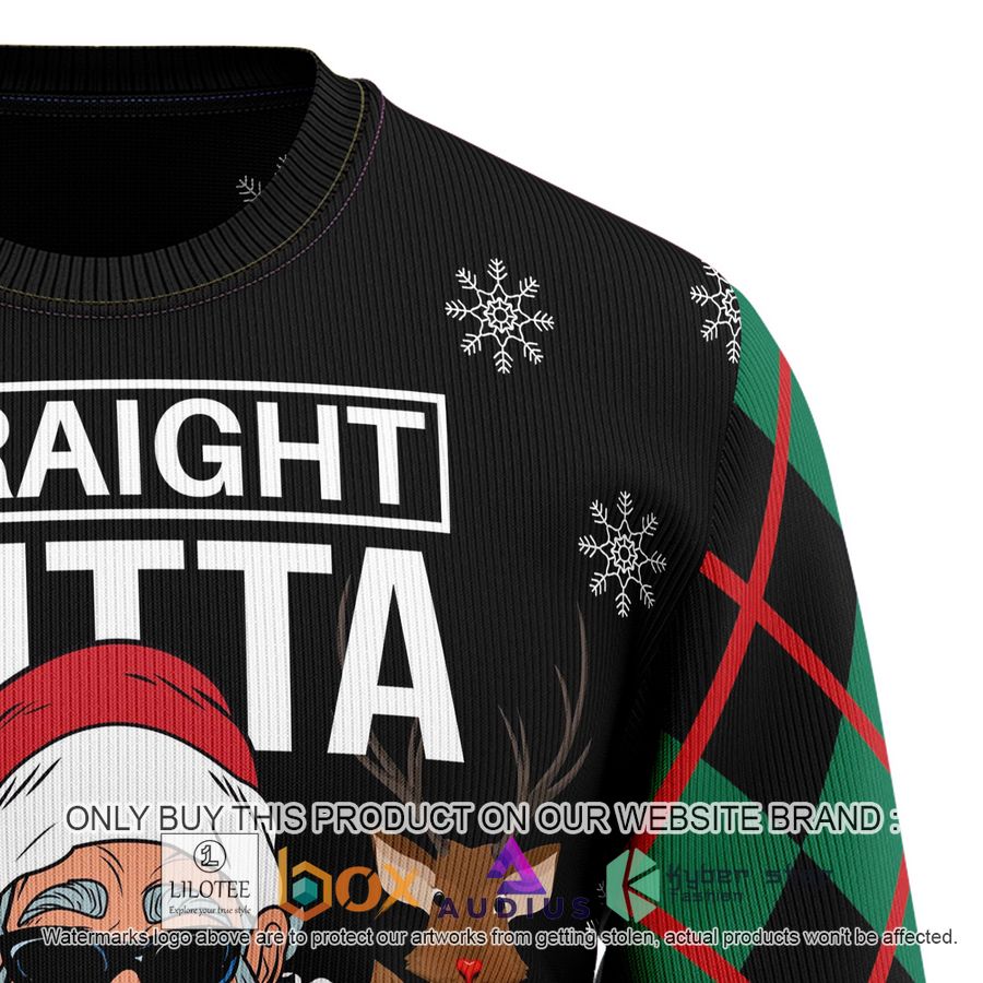 Santa Claus Straight Outta North Pole Ugly Christmas Sweater 3 santa claus straight outta north pole ugly christmas sweater 3 71881