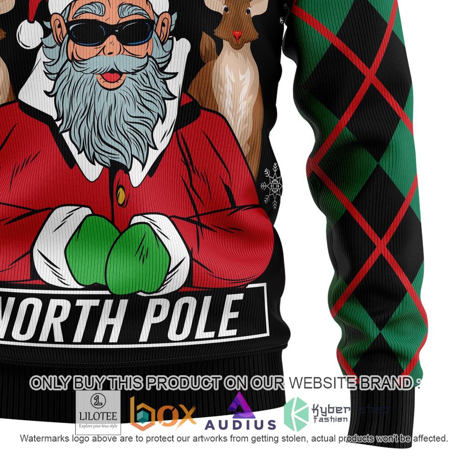 Santa Claus Straight Outta North Pole Ugly Christmas Sweater 4 santa claus straight outta north pole ugly christmas sweater 4 79319